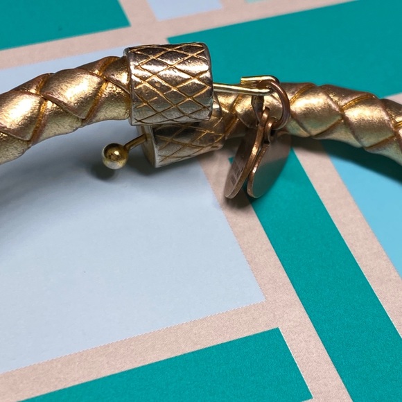 Alex and Ani Sold Out Gold Leather Wrap Bracelet - Picture 3 of 7